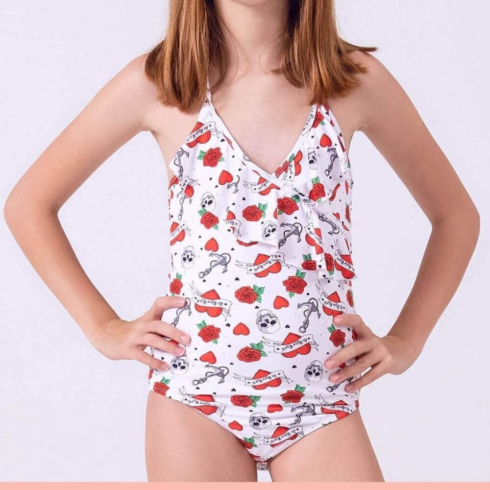 🥵 NWT Girls Swimsuit  UPF50+